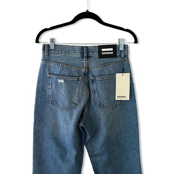 NWT Dr. Denim jeans Echo Wide Leg in Blue Jay high rise straight Revolve 28 - Picture 6 of 13